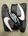 OFF WHITE NIKE BLAZER BLACK - SIZE 6 (WORN) (SUPER CLEAN)