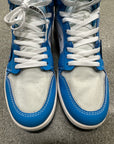 OFF WHITE AIR JORDAN 1 HIGH UNC - SIZE 10 (WORN)