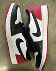 AIR JORDAN 1 LOW BLACK TOE - SIZE 12 (WORN)