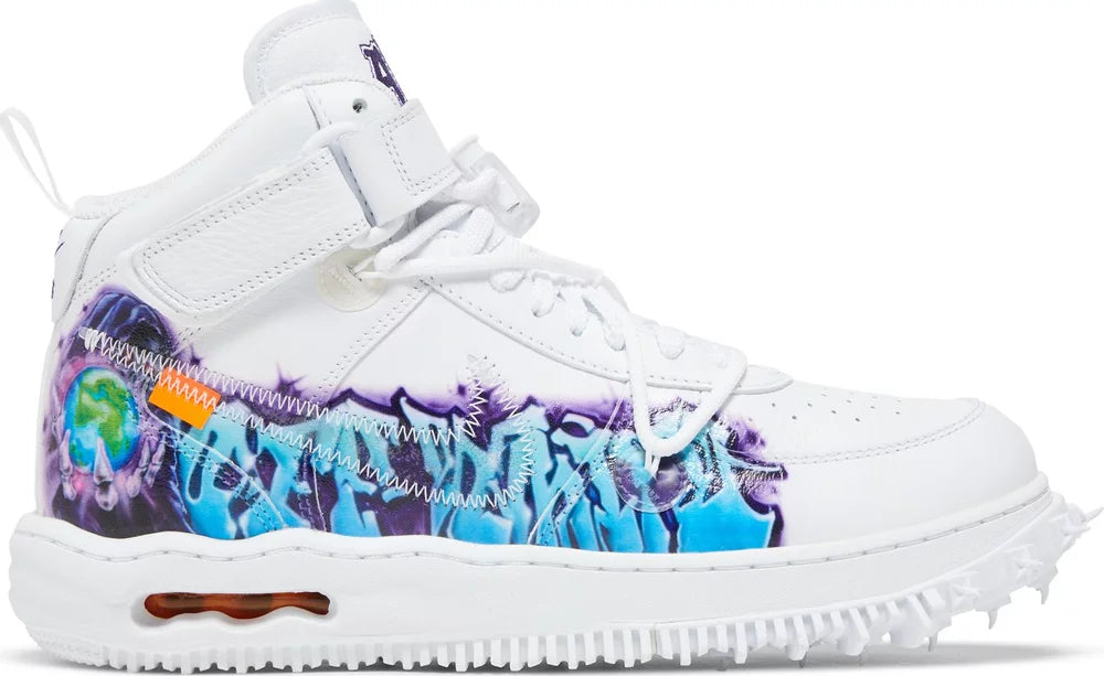 Nike OFF-WHITE x Air Force 1 Mid &quot;GRAFFITI WHITE&quot;