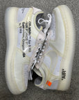 OFF WHITE AIR FORCE 1 LOW WHITE - SIZE 10 (WORN) (SUPER CLEAN)