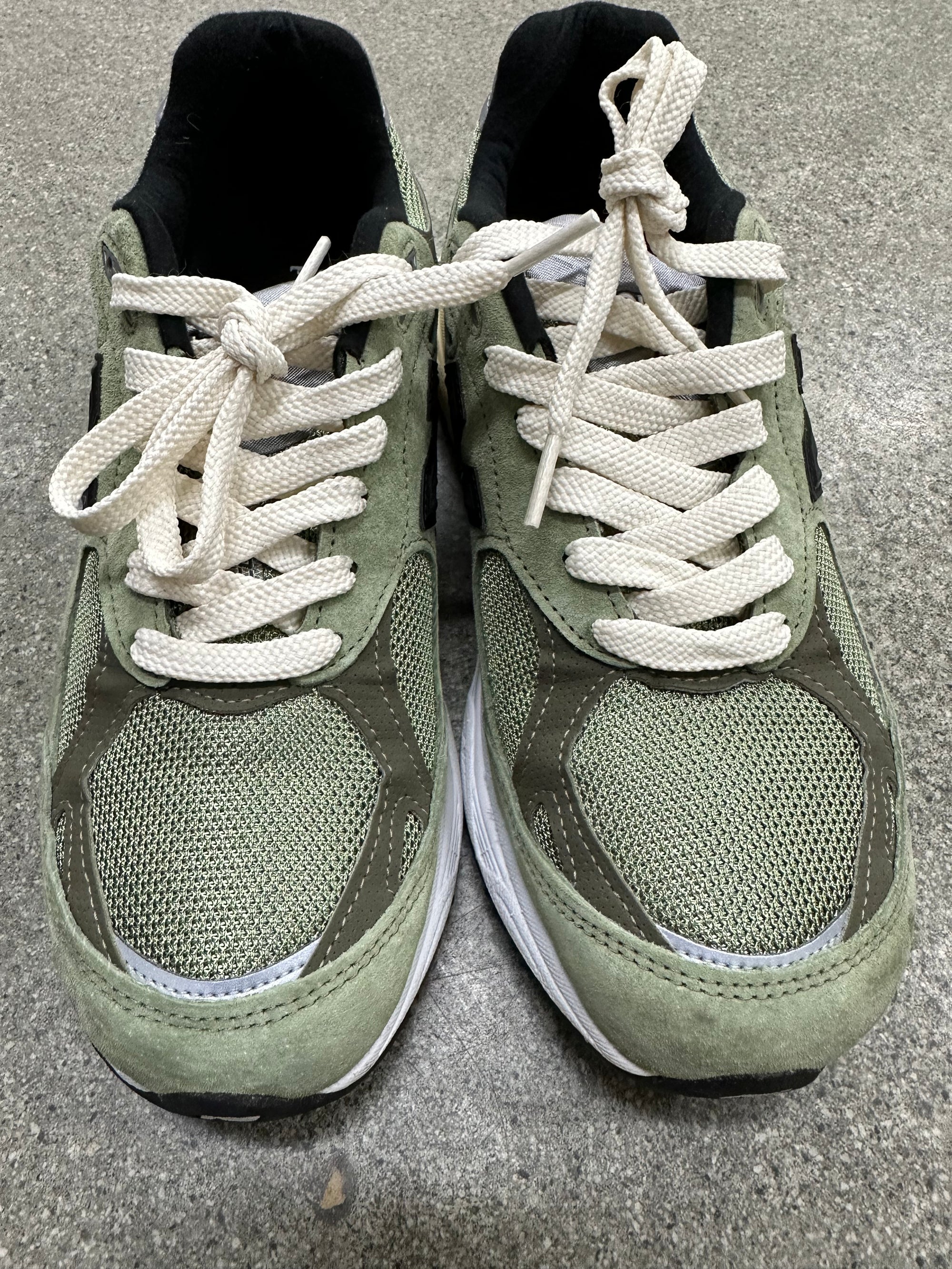 NEW BALANCE JJJJOUND OLIVE M990 - SIZE 8 (WORN)