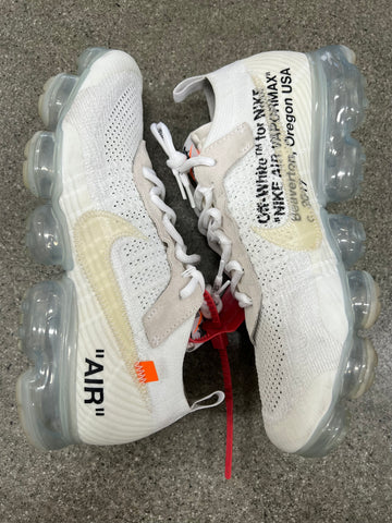 AIR VAPORMAX WHITE OFF WHITE - SIZE 10.5 (WORN)