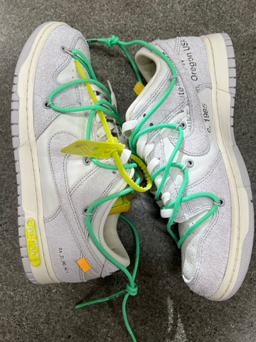 NIKE DUNK LOW OFF WHITE LOT 14 SIZE 10 (WORN)