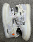 OFF WHITE AIR FORCE 1 LOW WHITE - SIZE 10 (WORN) (SUPER CLEAN)