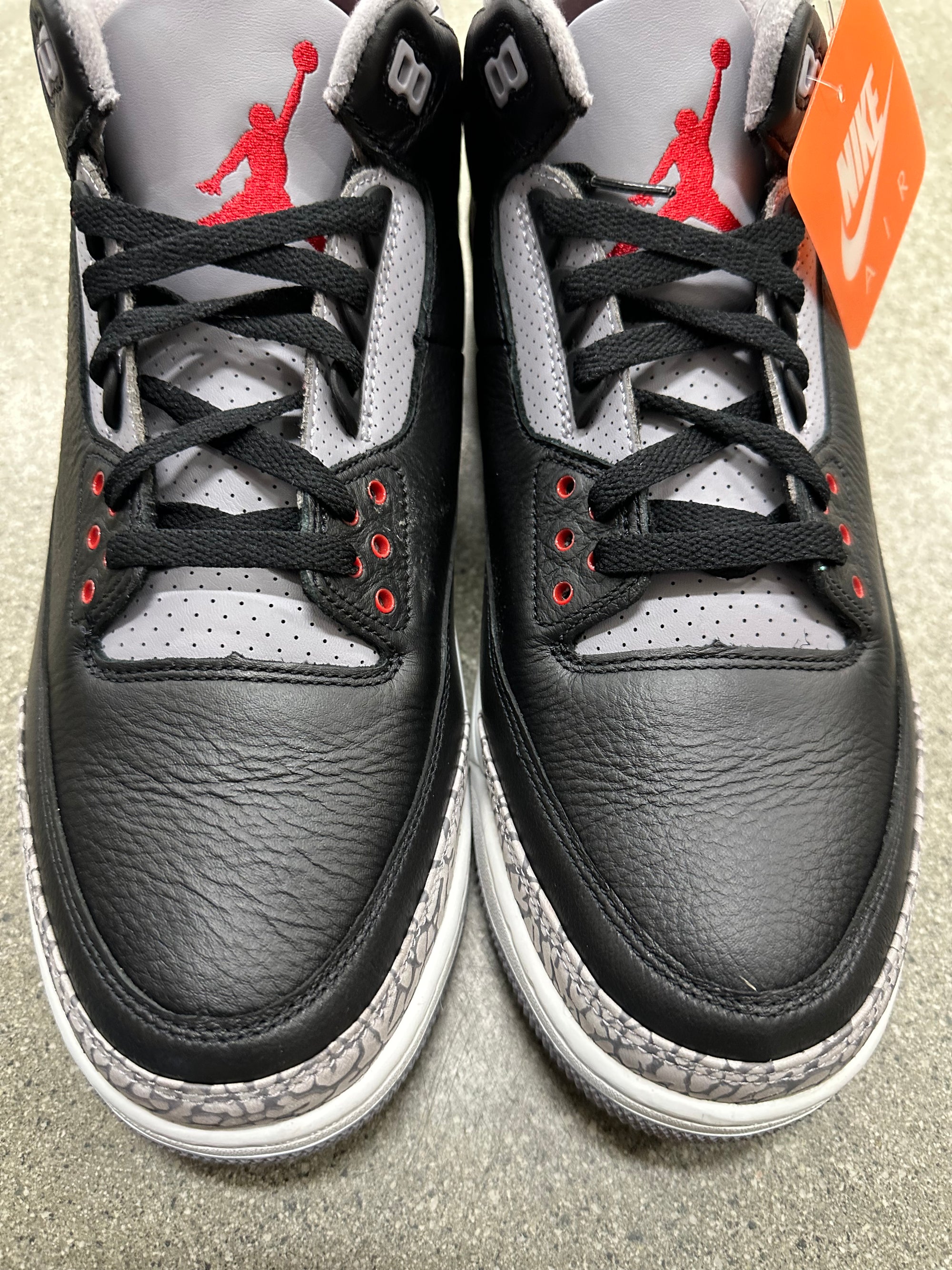 AIR JORDAN 3 BLACK CEMENT 2024 - SIZE 14 (WORN)