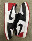 AIR JORDAN 1 LOW BLACK TOE - SIZE 11.5 (WORN)