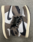 AIR JORDAN 1 HIGH TRAVIS SCOTT MOCHA - SIZE 9 (WORN)