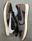 AIR JORDAN 1 LOW TRAVIS SCOTT MOCHA - SIZE 11 (WORN) (SUPER CLEAN)