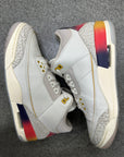 AIR JORDAN 3 J BALVIN MEDELLIN SUNSET - SIZE 10 (WORN)