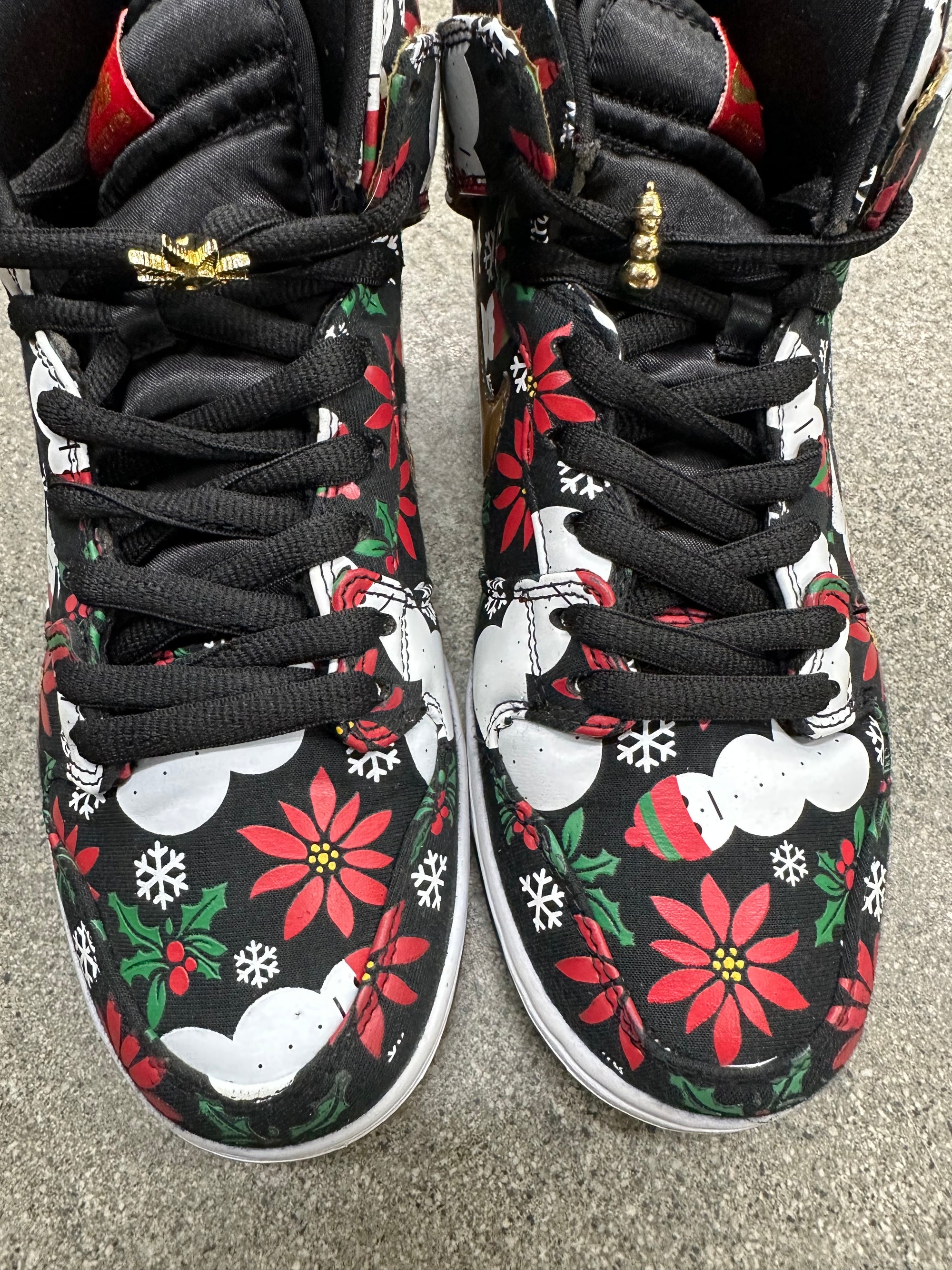 DUNK HI PRO SB UGLY SWEATER BLACK - SIZE 8.5 (WORN)