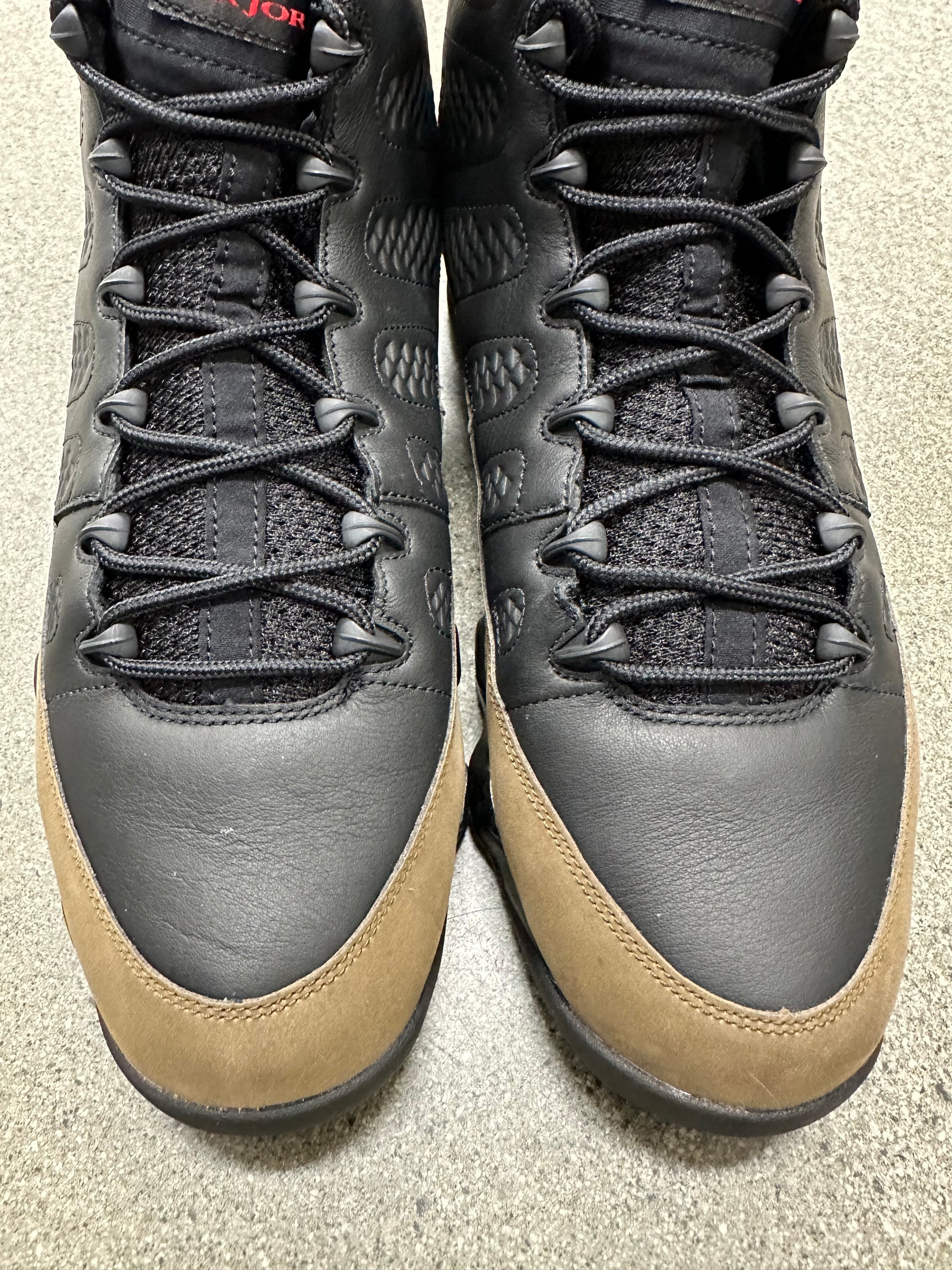 AIR JORDAN 9 OLIVE 2024 - SIZE 14 (WORN) (SUPER CLEAN)