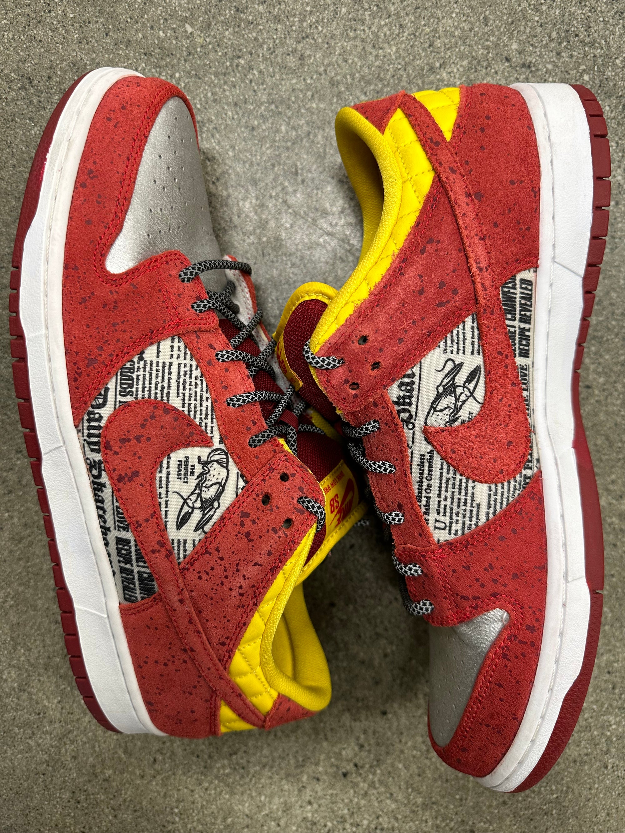 DUNK LOW PREMIUM SB QS CRAWFISH - SIZE 12 (WORN) (SUPER CLEAN)