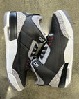 AIR JORDAN 3 BLACK CEMENT 2024 - SIZE 10 (WORN)