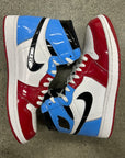 AIR JORDAN 1 HIGH FEARLESS UNC CHICAGO - SIZE 9.5 (WORN)