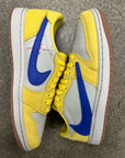 WMNS AIR JORDAN 1 LOW CANARY - SIZE W9 M7.5 (WORN) (SUPER CLEAN)