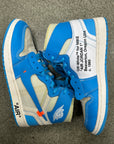 AIR JORDAN 1 HIGH OFF WHITE UNC - SIZE 10.5 (WORN)