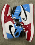 AIR JORDAN 1 HIGH FEARLESS UNC CHICAGO - SIZE 9.5 (WORN)