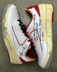 OFF WHITE AIR JORDAN 2 LOW CHICAGO - SIZE 10 (WORN)