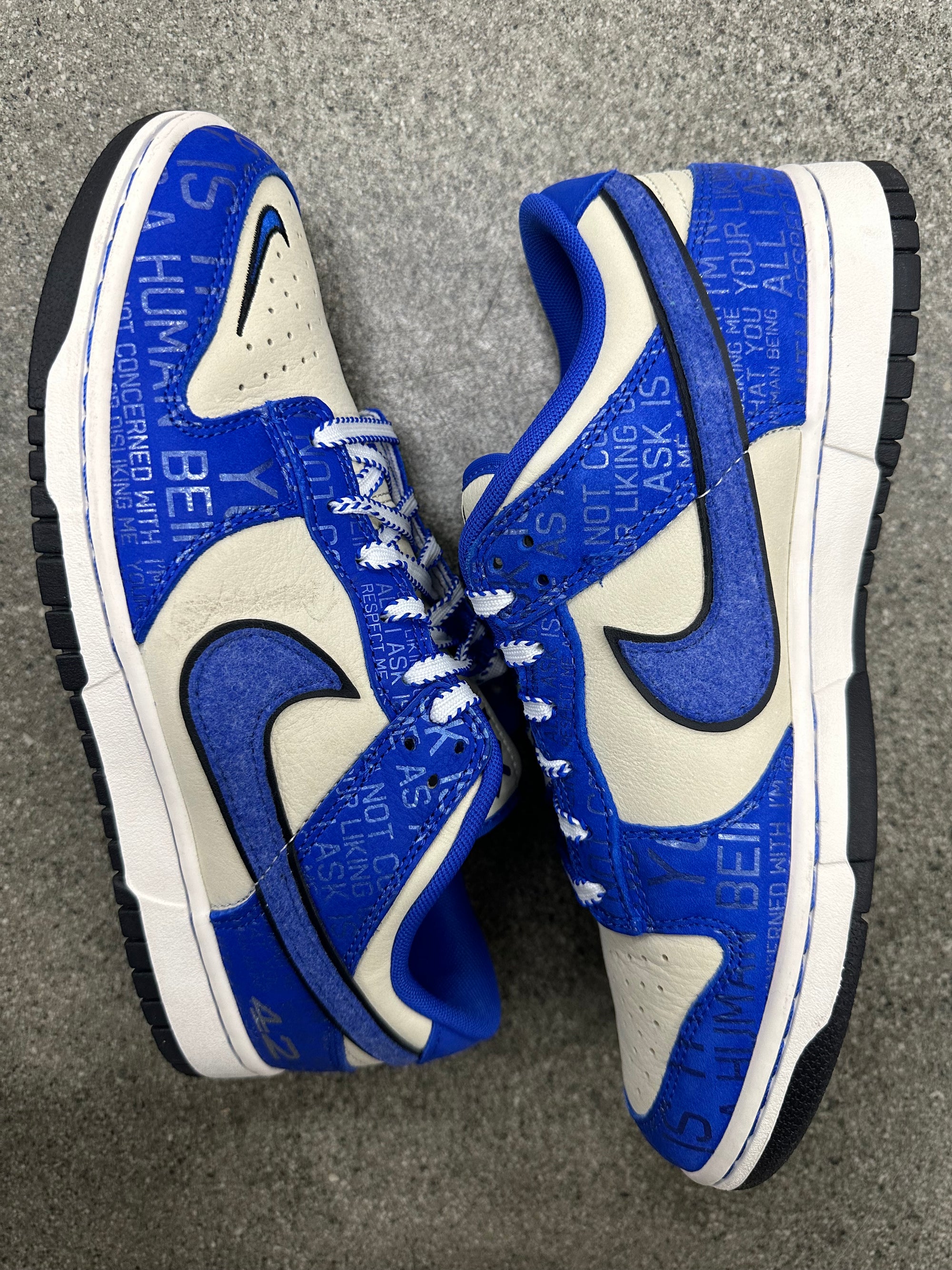 DUNK LOW JACKIE ROBINSON - SIZE 9 (WORN) (SUPER CLEAN)