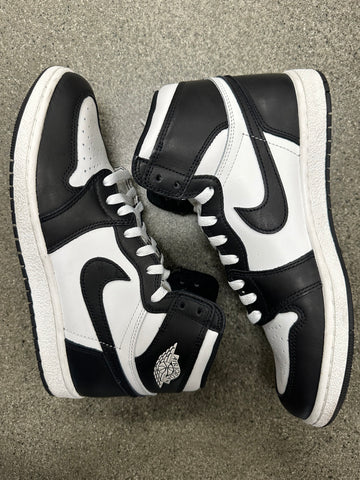 AIR JORDAN 1 HI 85 BLACK AND WHITE - SIZE 10 (WORN)