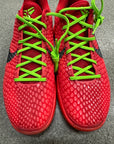 KOBE 6 PROTRO REVERSE GRINCH - SIZE 9.5 (WORN)