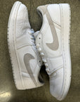 AIR JORDAN 1 LOW OG PARTICLE GREY - SIZE 12 (WORN)