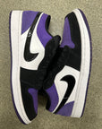 AIR JORDAN 1 LOW COURT PURPLE - SIZE 10 (WORN)