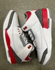 AIR JORDAN 3 FIRE RED 2020 - SIZE 8 (WORN)