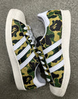 SUPERSTAR BAPE ABC CAMO GREEN - SIZE 9 (WORN)