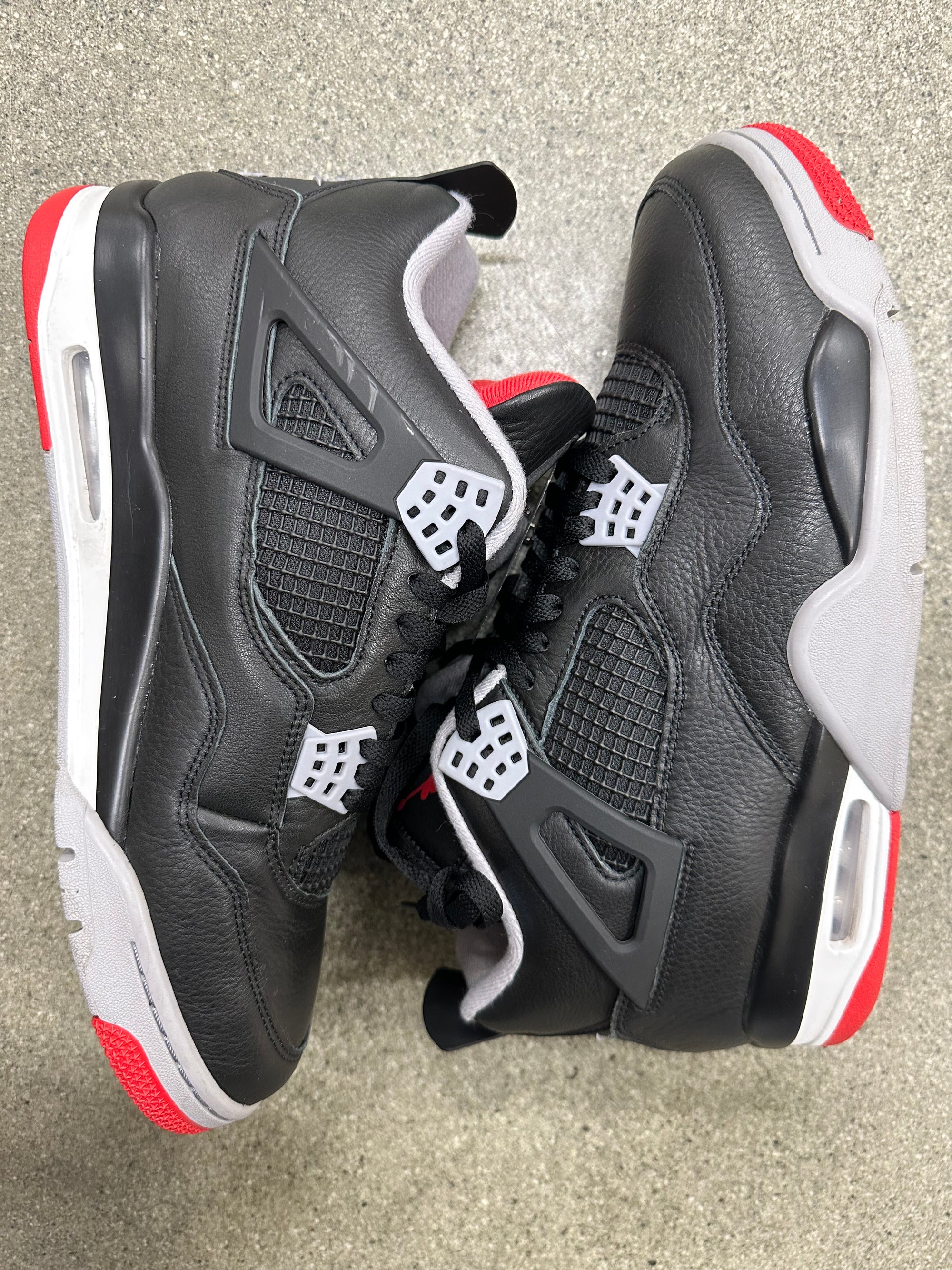 AIR JORDAN 4 BRED REIMAGINED - SIZE 12 (WORN)