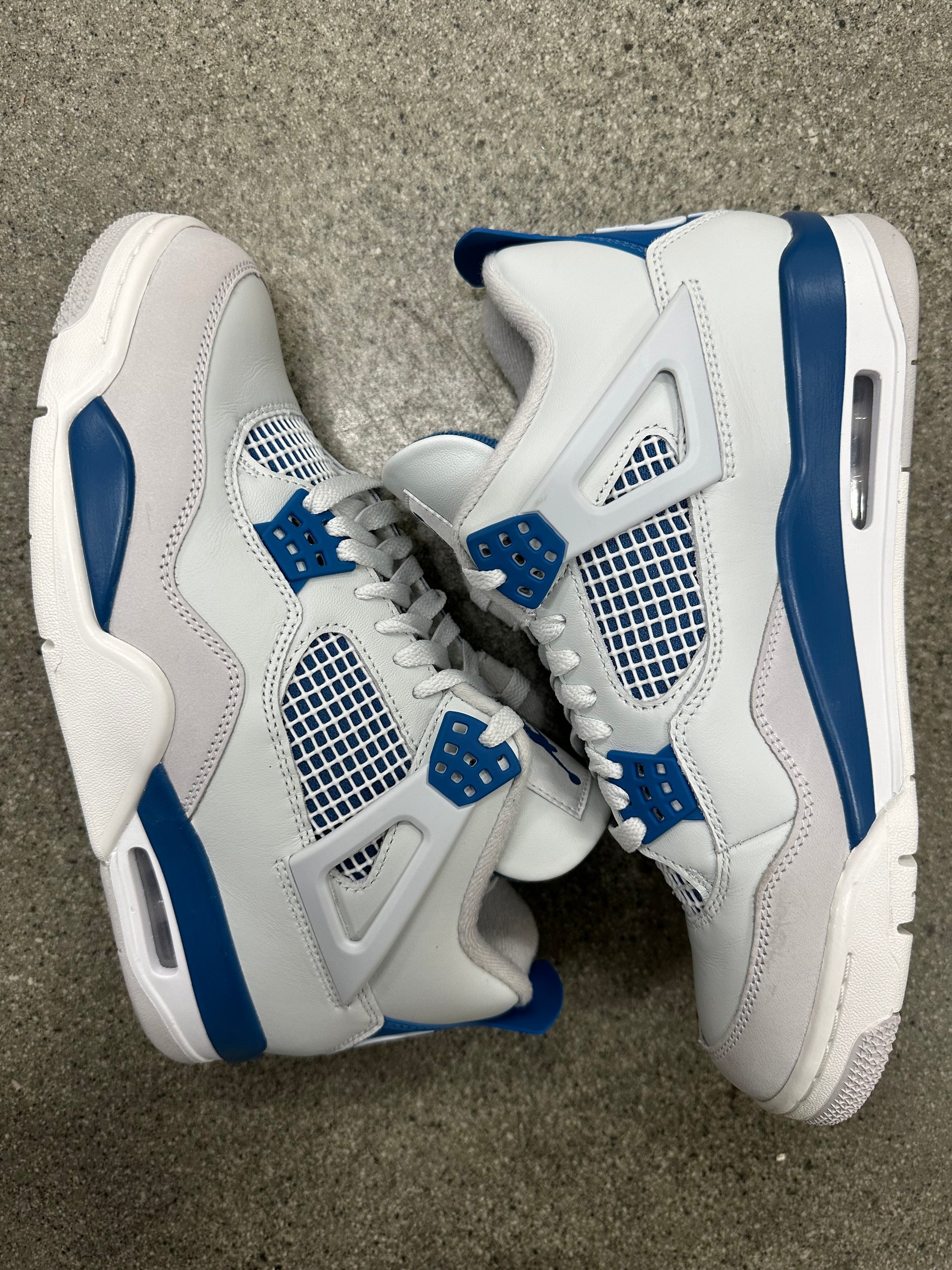 AIR JORDAN 4 MILITARY BLUE - SIZE 8.5 (WORN) (SUPER CLEAN)