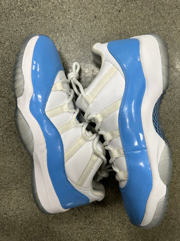 AIR JORDAN 11 LOW UNIVERSITY BLUE - SIZE 10 (WORN)