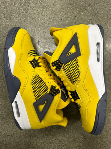 AIR JORDAN 4 LIGHTNING - SIZE 10 (WORN) (SUPER CLEAN)