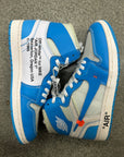 OFF WHITE AIR JORDAN 1 HIGH UNC - SIZE 10 (WORN)