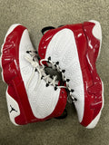 AIR JORDAN 9 WHITE GYM RED - SIZE 9.5 (WORN)