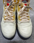 OFF WHITE AIR JORDAN 5 SAIL - SIZE 11 (WORN)