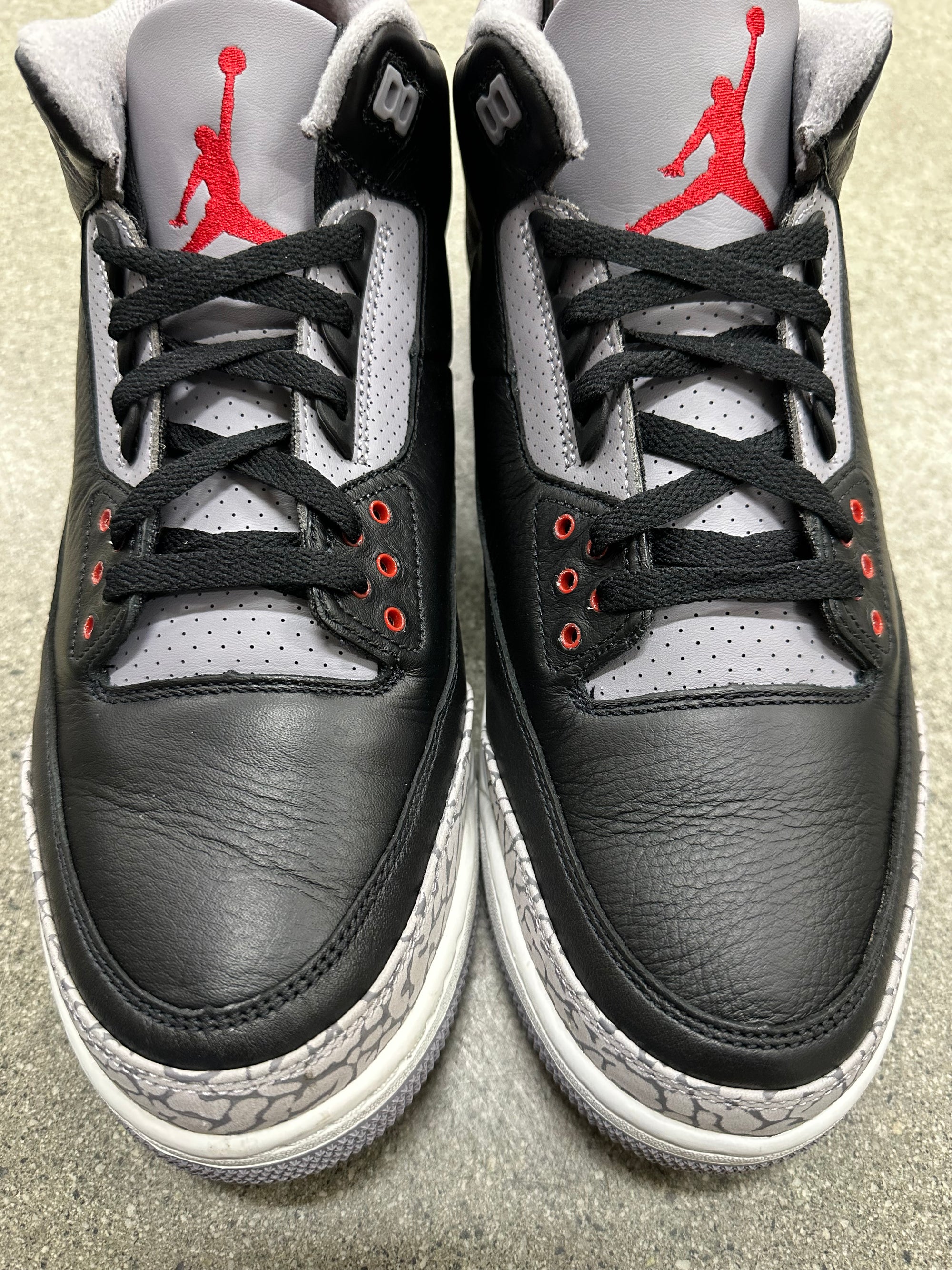 AIR JORDAN 3 BLACK CEMENT 2024 - SIZE 13 (WORN) (SUPER CLEAN)