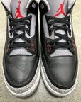 AIR JORDAN 3 BLACK CEMENT 2024 - SIZE 13 (WORN) (SUPER CLEAN)