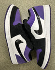 AIR JORDAN 1 LOW COURT PURPLE - SIZE 10 (WORN)