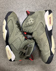 AIR JORDAN 6 TRAVIS SCOTT OLIVE - SIZE 10.5 (WORN) (SUPER CLEAN)