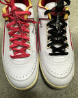 OFF WHITE AIR JORDAN 2 LOW CHICAGO - SIZE 10 (WORN)