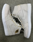 AIR JORDAN 1 PINNACLE WHITE - SIZE 8.5 (WORN)