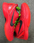 KOBE 6 PROTRO REVERSE GRINCH - SIZE 9.5 (WORN)