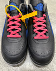 AIR JORDAN 2 LOW OFF WHITE BLACK VARISTY ROYAL - SIZE 13 (WORN)