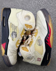 OFF WHITE AIR JORDAN 5 SAIL - SIZE 11 (WORN)