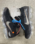 OFF WHITE AIR VAPORMAX BLACK - SIZE 9.5 (WORN)