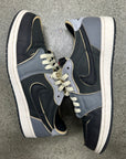 AIR JORDAN 1 LOW EX SMOKE GREY - SIZE 10 (WORN)