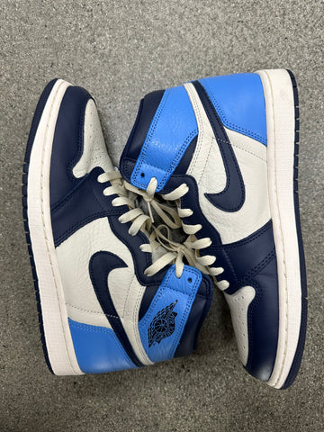 AIR JORDAN 1 OBSIDIAN - SIZE 10 (WORN)