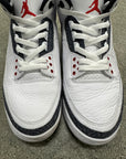 AIR JORDAN 3 FIRE RED DENIM - SIZE 10.5 (WORN)